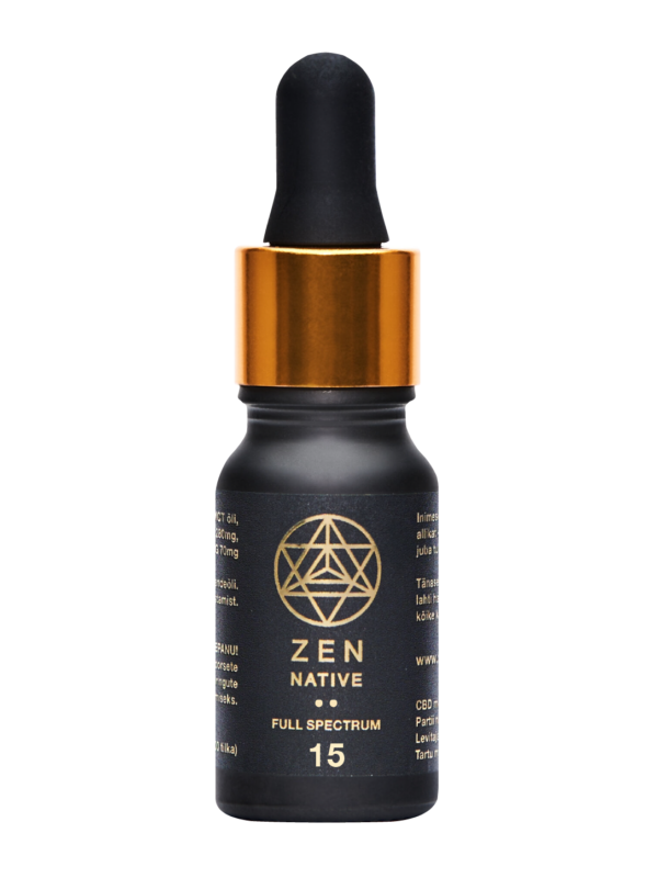 CBD Full Spectrum Täisspektri CBD Õli - 1500mg (15%) - Zen Native